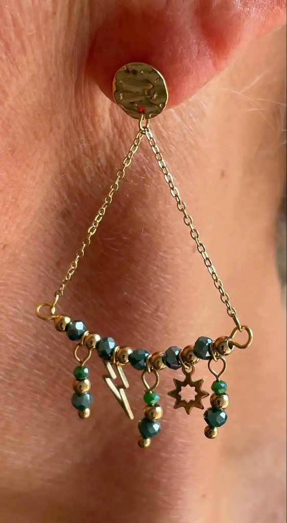 Boucles d'oreilles Trapèze pendant n°188