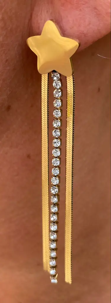 Boucles d'oreilles étoile filante n°191