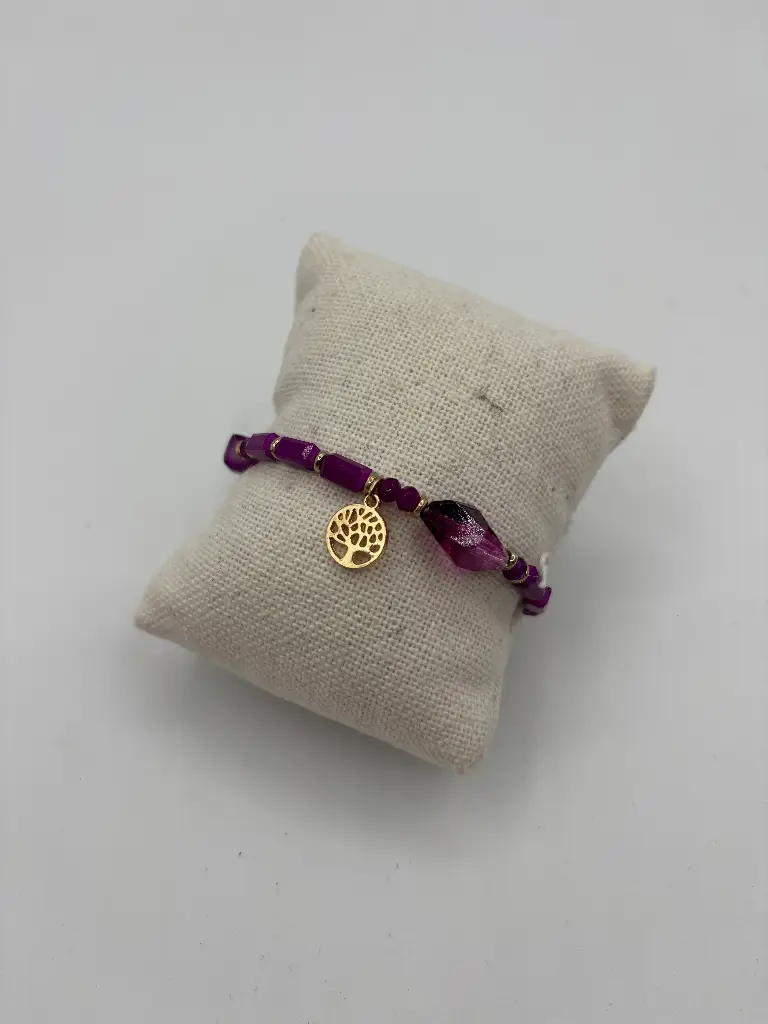 Bracelet arbre de vie n°235 (Mauve)