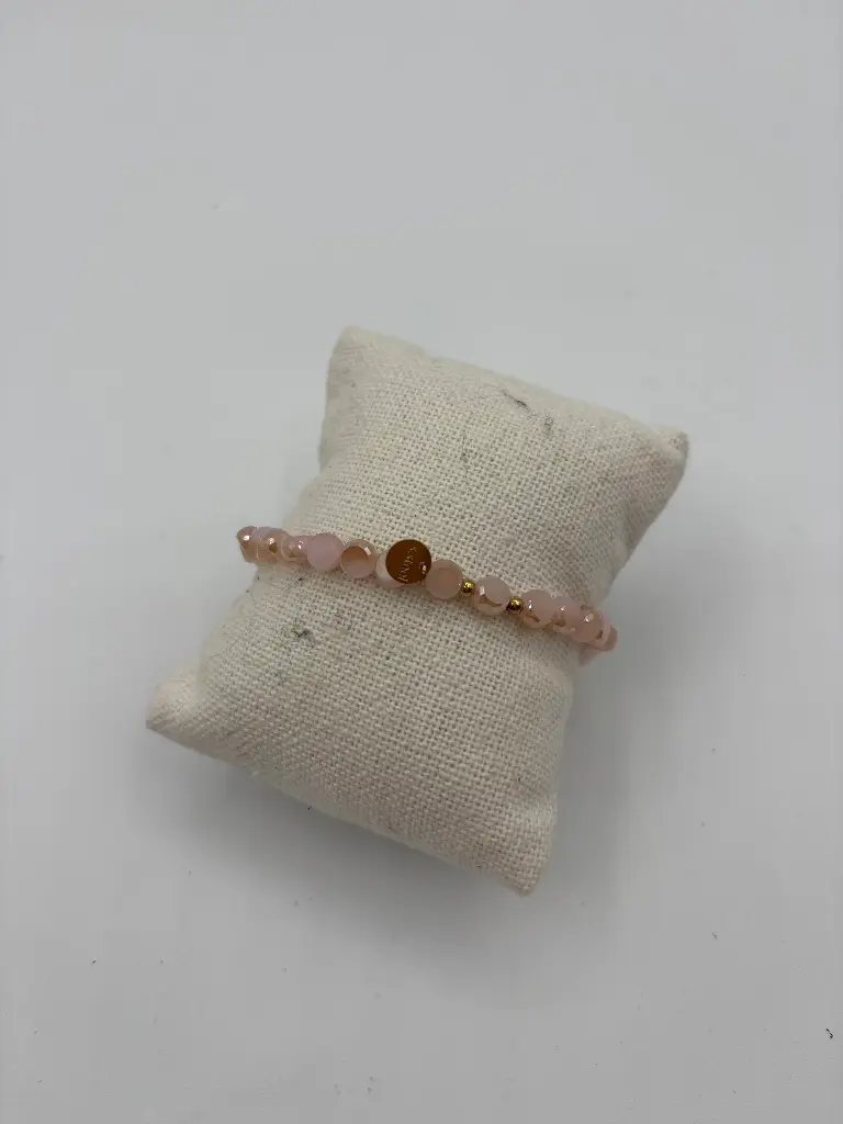 Bracelet perles brillante n°237 (Rose) 