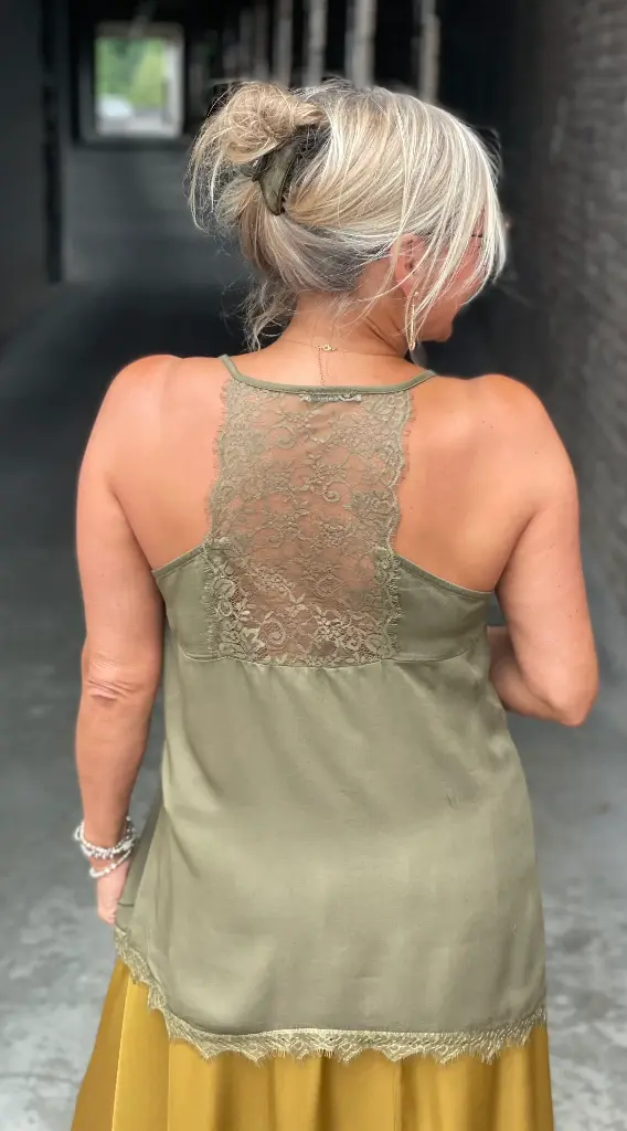 Top dentelle dos nageur