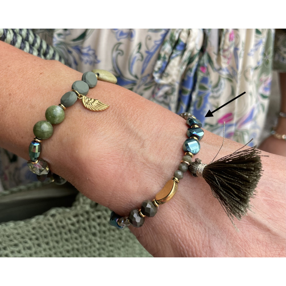 Bracelet pompon fève n°154