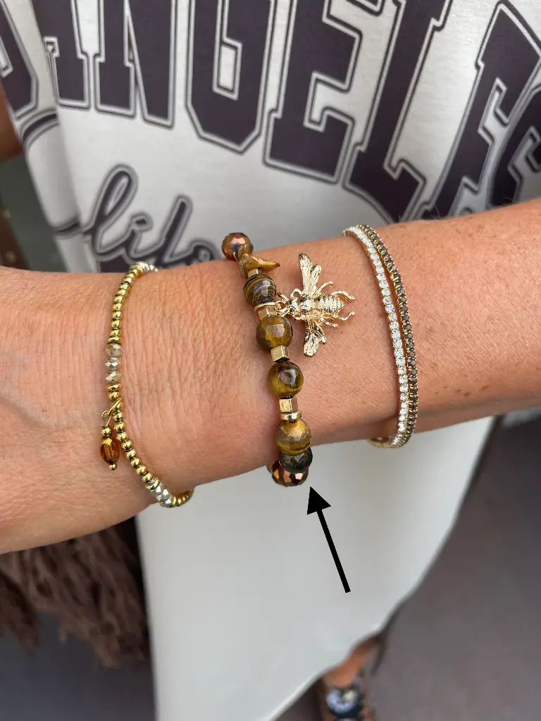 Bracelet abeille n°259 (Brun)