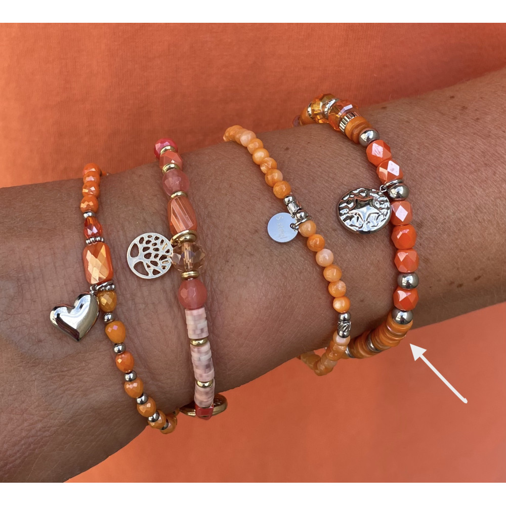 Bracelet perles etoile pendante n182