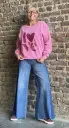 Jeans bicolore pattes d'eph