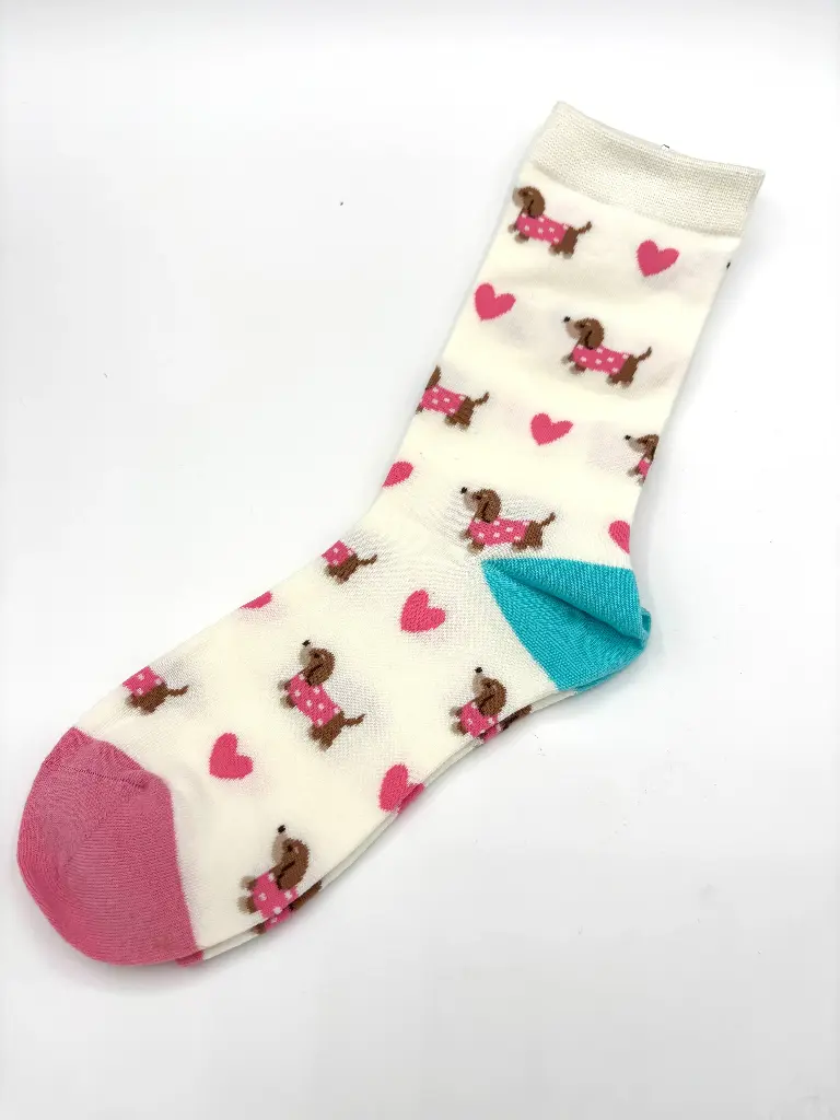Chaussettes Teckels Coeurs