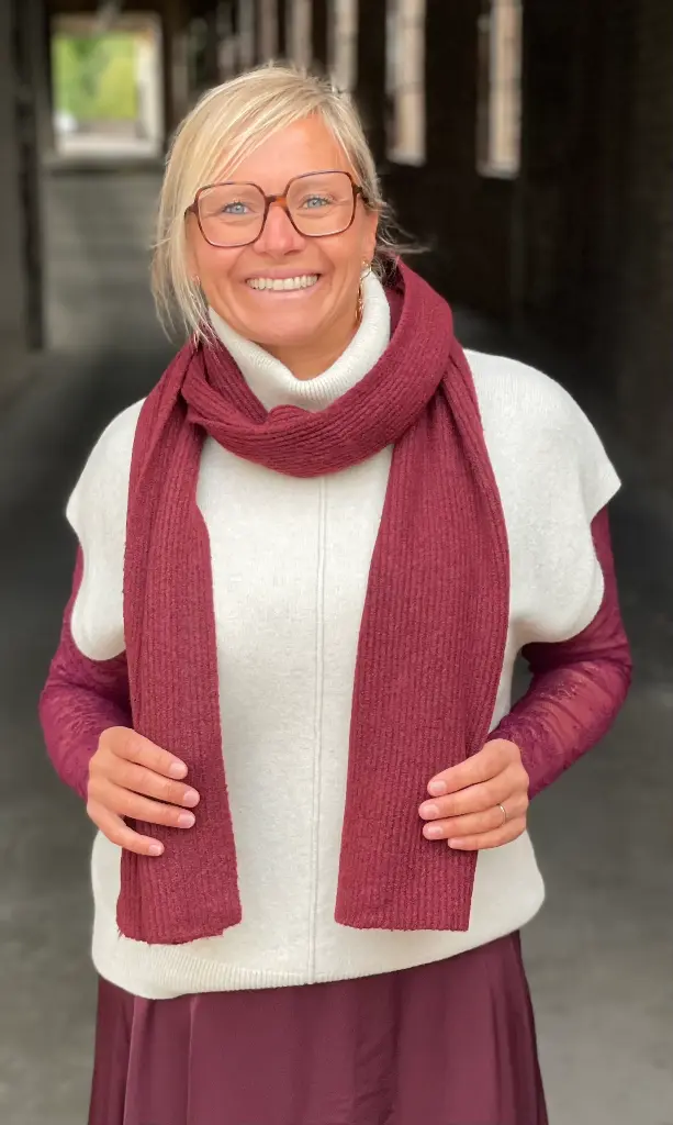 Echarpe étroite striée