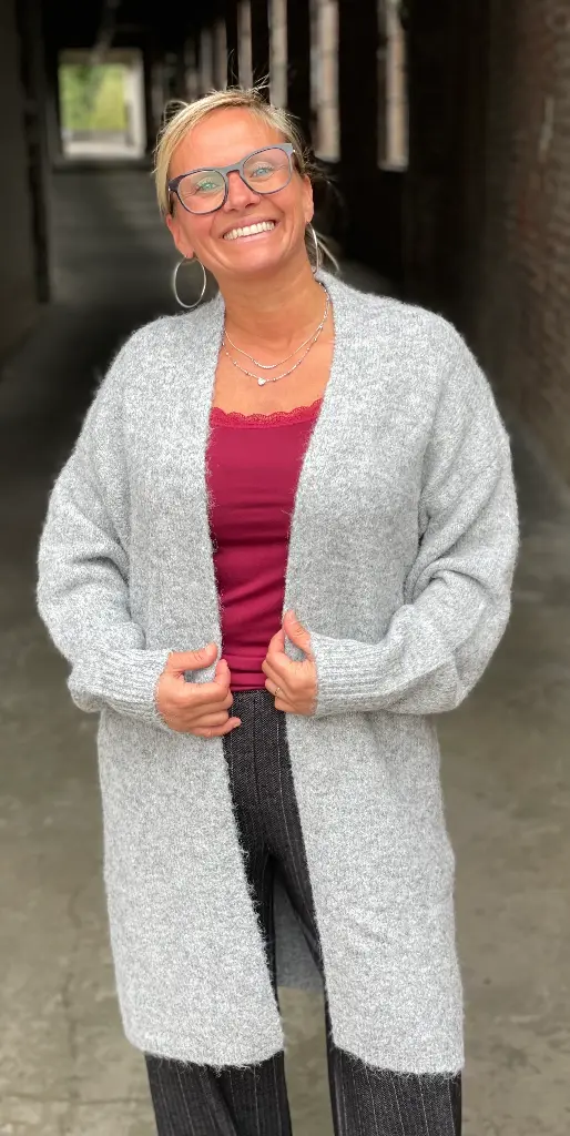 Long Gilet Fil Brillant