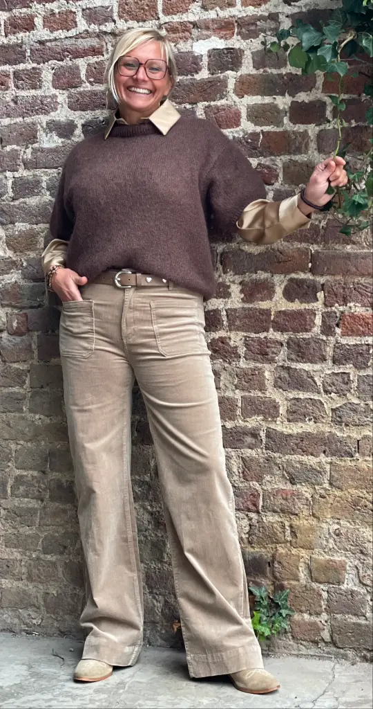 Pantalon 4 poches velours