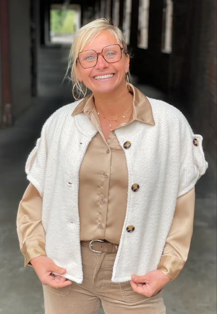 Veste sans manches Chenille