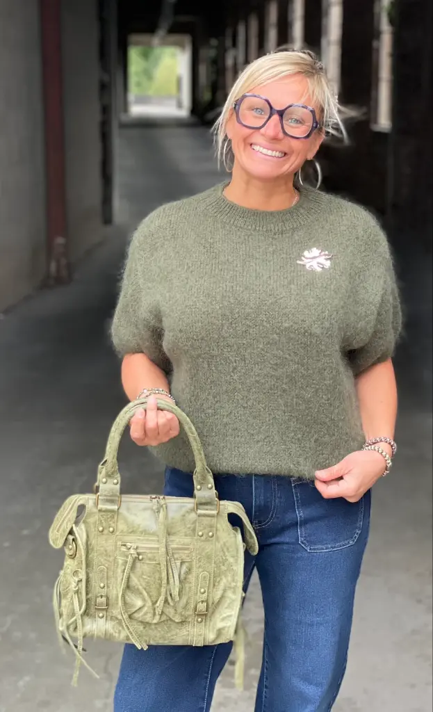 Pull manches courtes Mohair