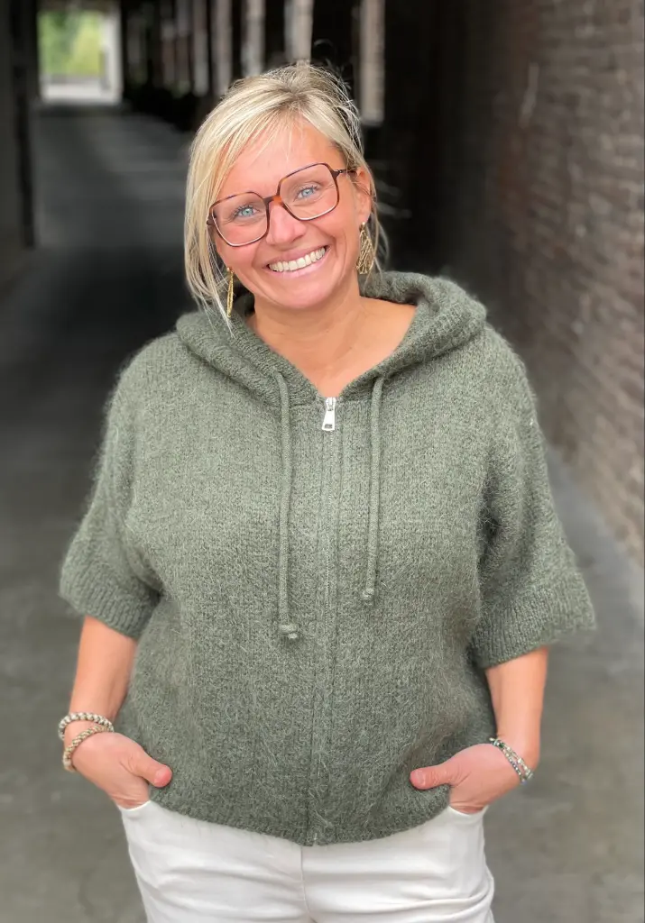 Gilet manches courtes Capuche