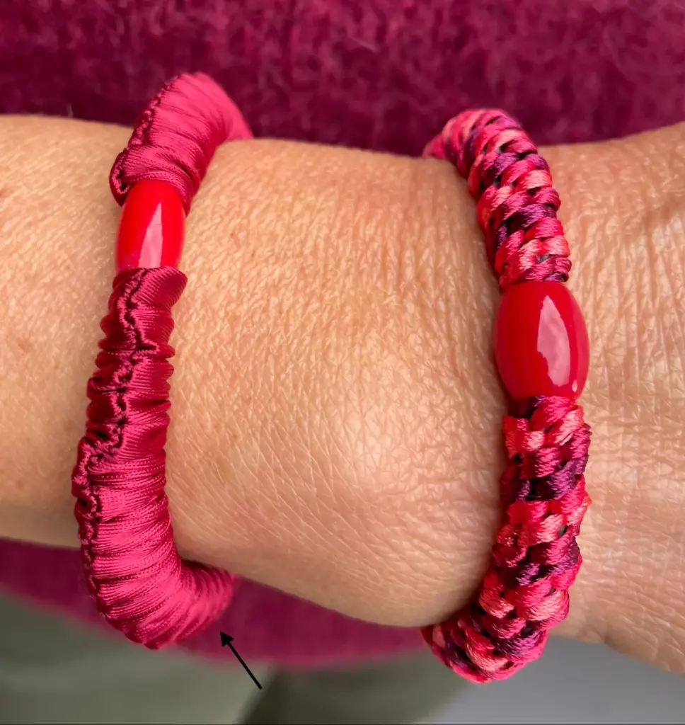 Elastique Cheveux/bracelet Froncé