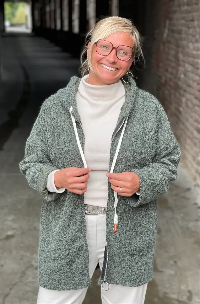 Manteau capuche Laine bouillie