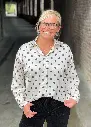 Chemisier satin à pois