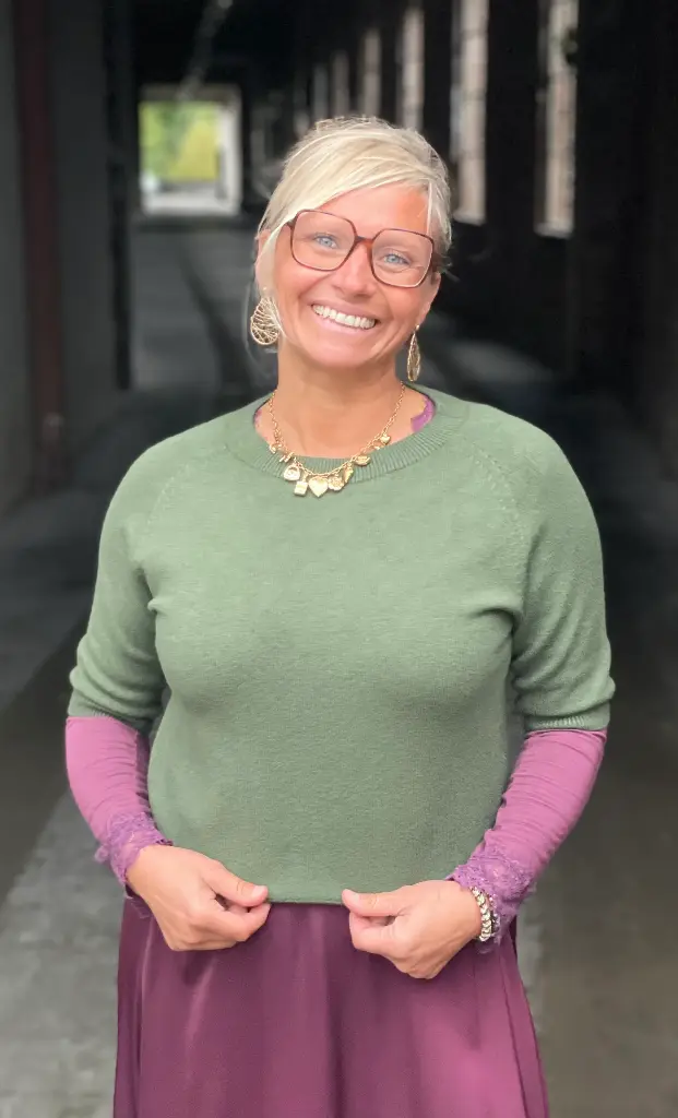 Pull col rond manches courtes