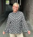 Blouse voile à pois
