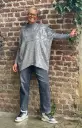 Jeans gris Carotte