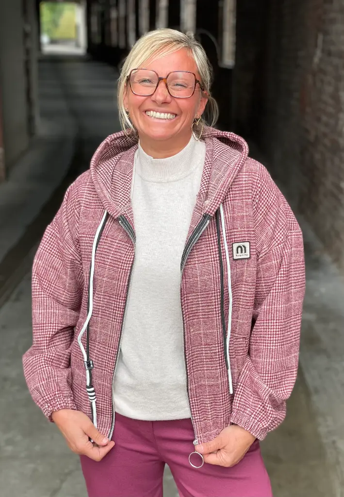 Veste Zip à carreaux