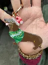 Porte clefs Teckel Noël