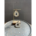Boucles d'oreilles gouttes perles n°68