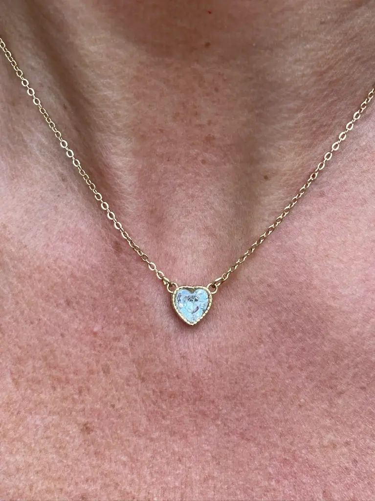 Collier chaîne Coeur Diams K036