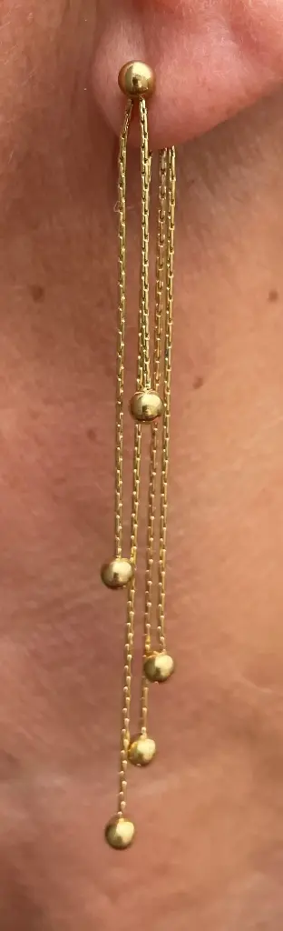 Boucles d'oreilles Pendants Billes n°209