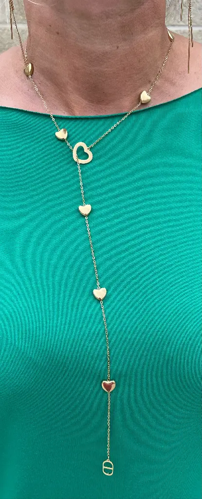 Chaîne longue Coeurs 
