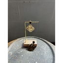 Boucles d'oreilles trèfle martelé n°76