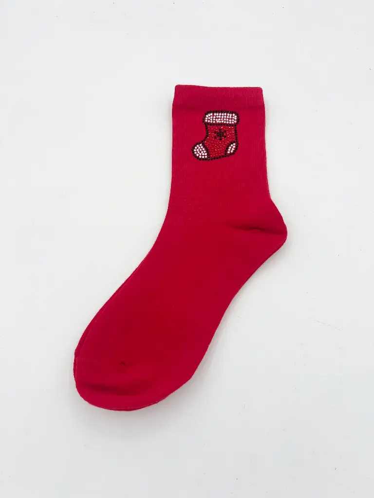 Chaussettes de Noel strass