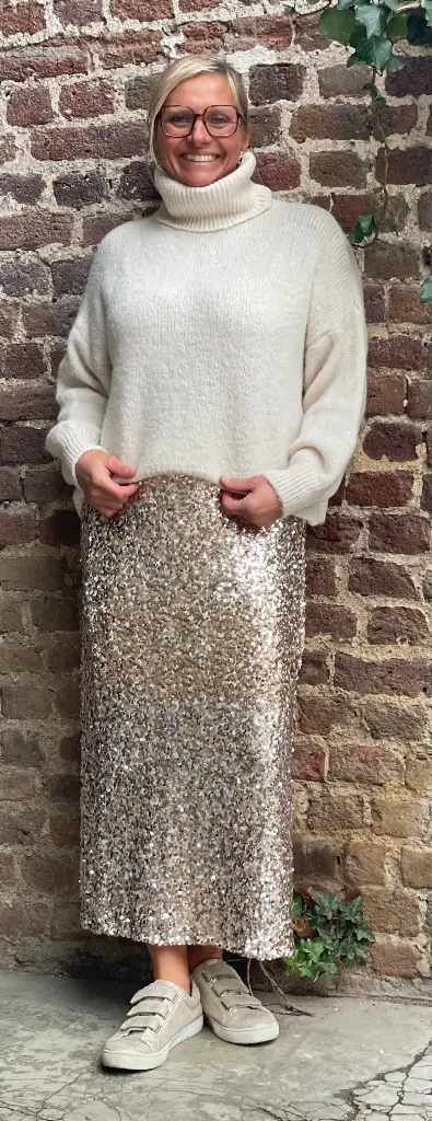 Jupe longue sequins