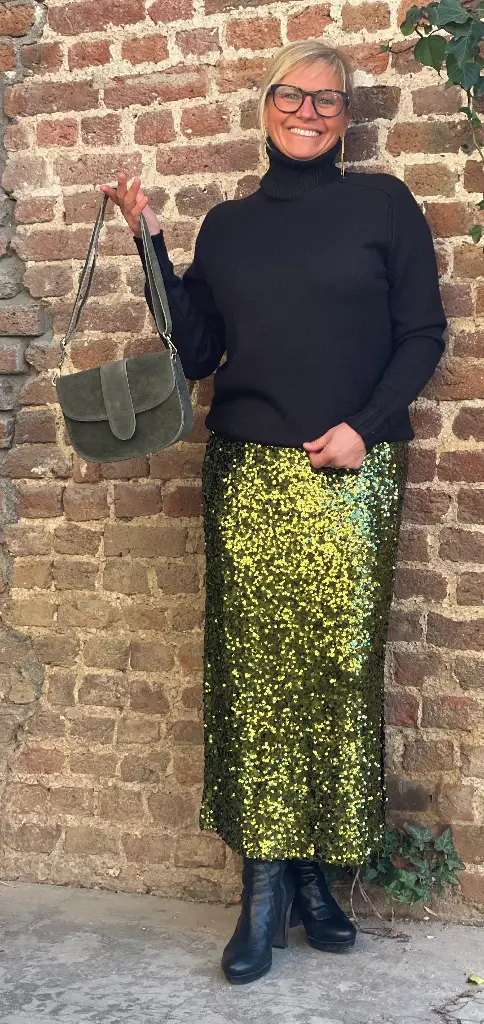 Jupe longue sequins