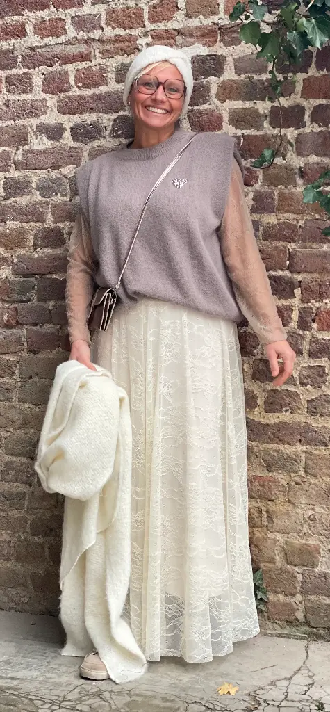 Jupe ample Dentelle