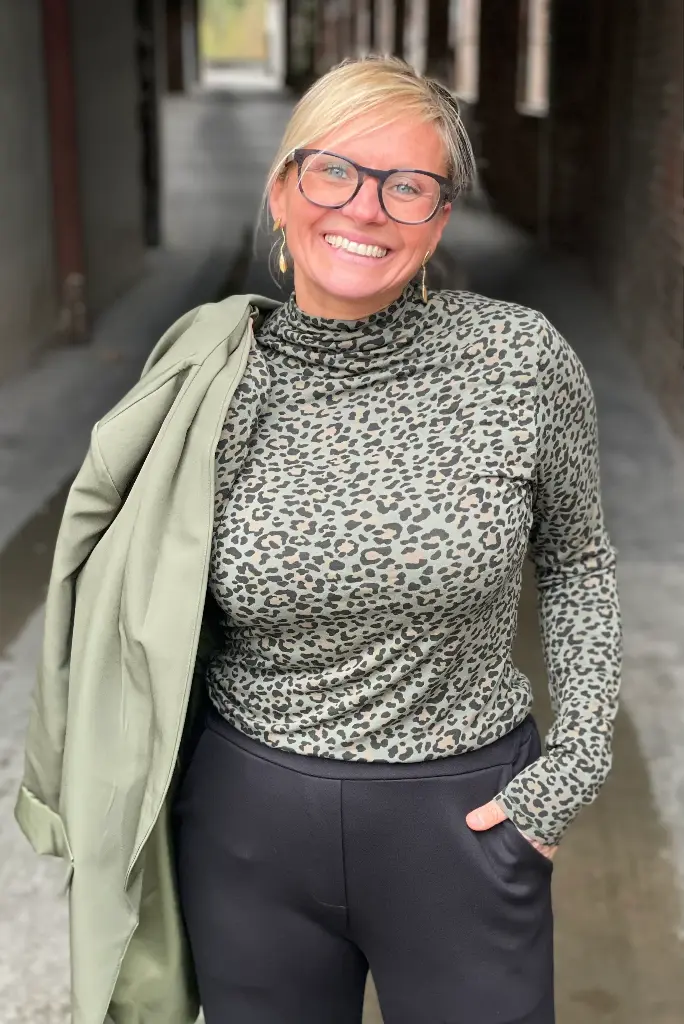 Blouse col montant Léo