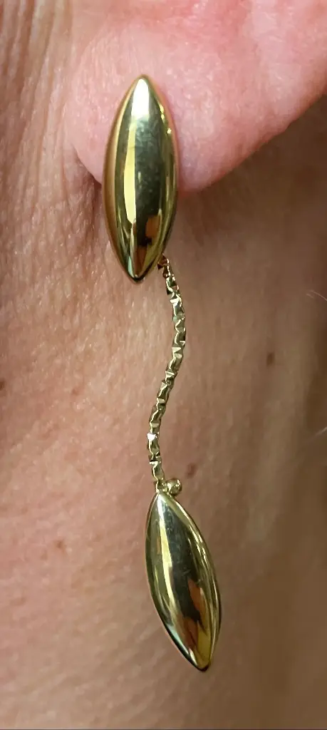 Boucles d'oreilles fèves n°215