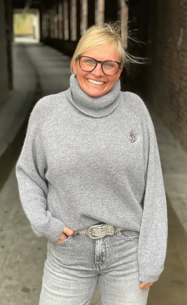 Pull col roulé Alpaga