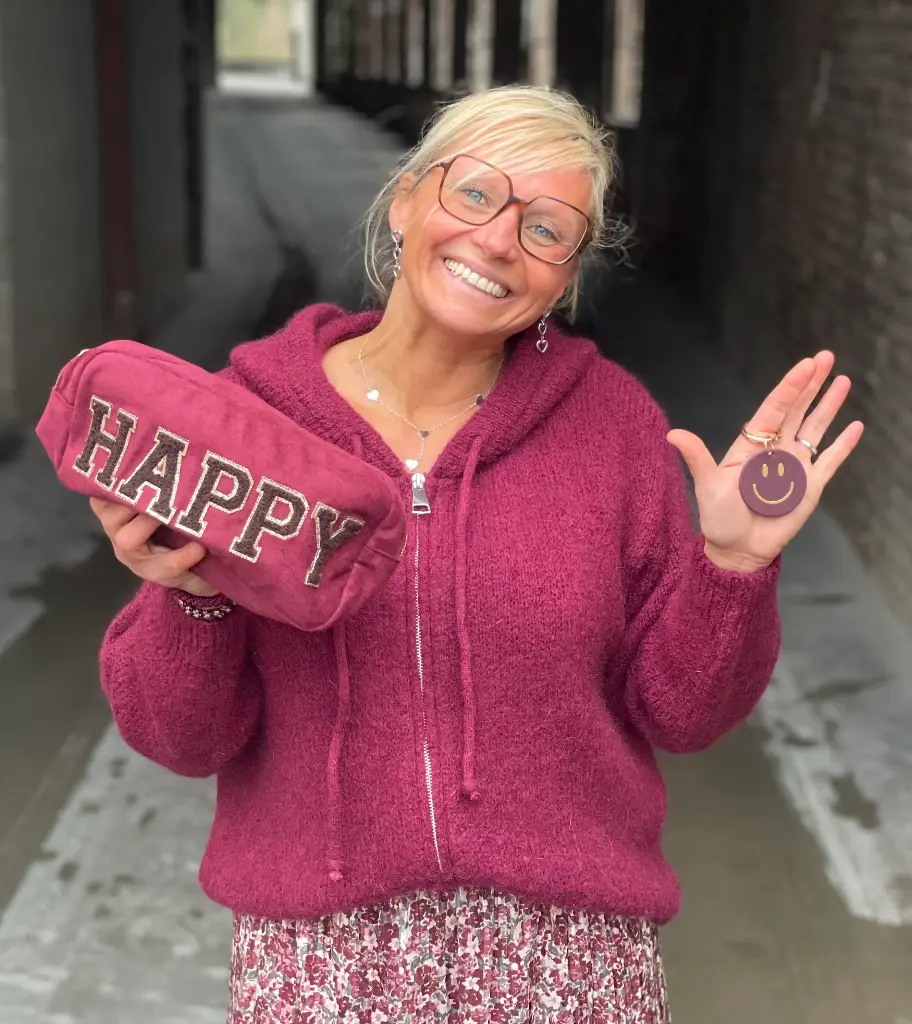 Grande Trousse Suédine Smile, Amour,Happy