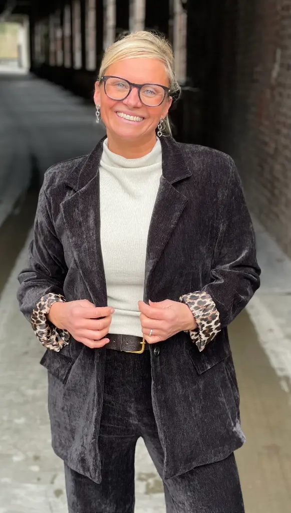 Veston velours lisse L/XL