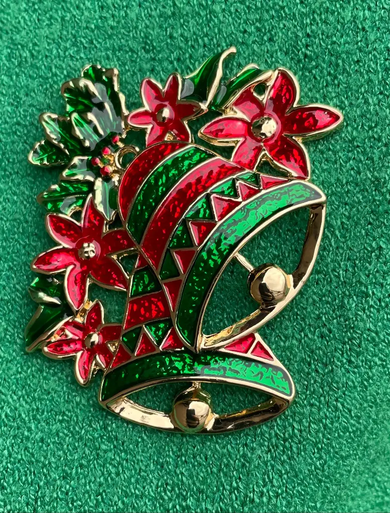 Broche aimant cloches de Noël