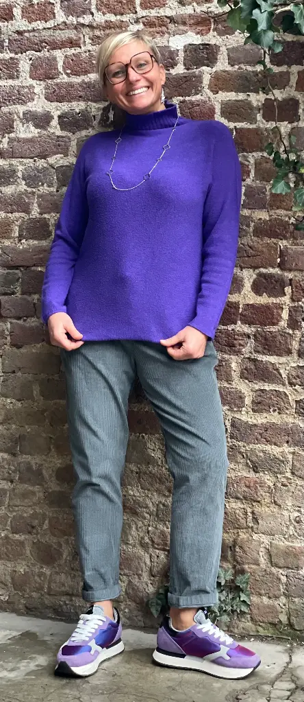 Pantalon carotte Velours 