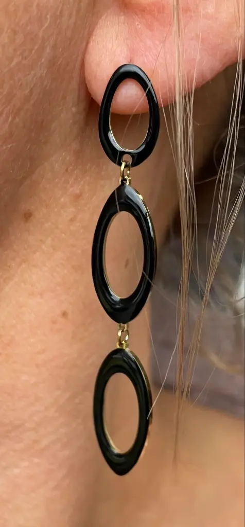 Boucles d'oreilles 3 ovales n°220