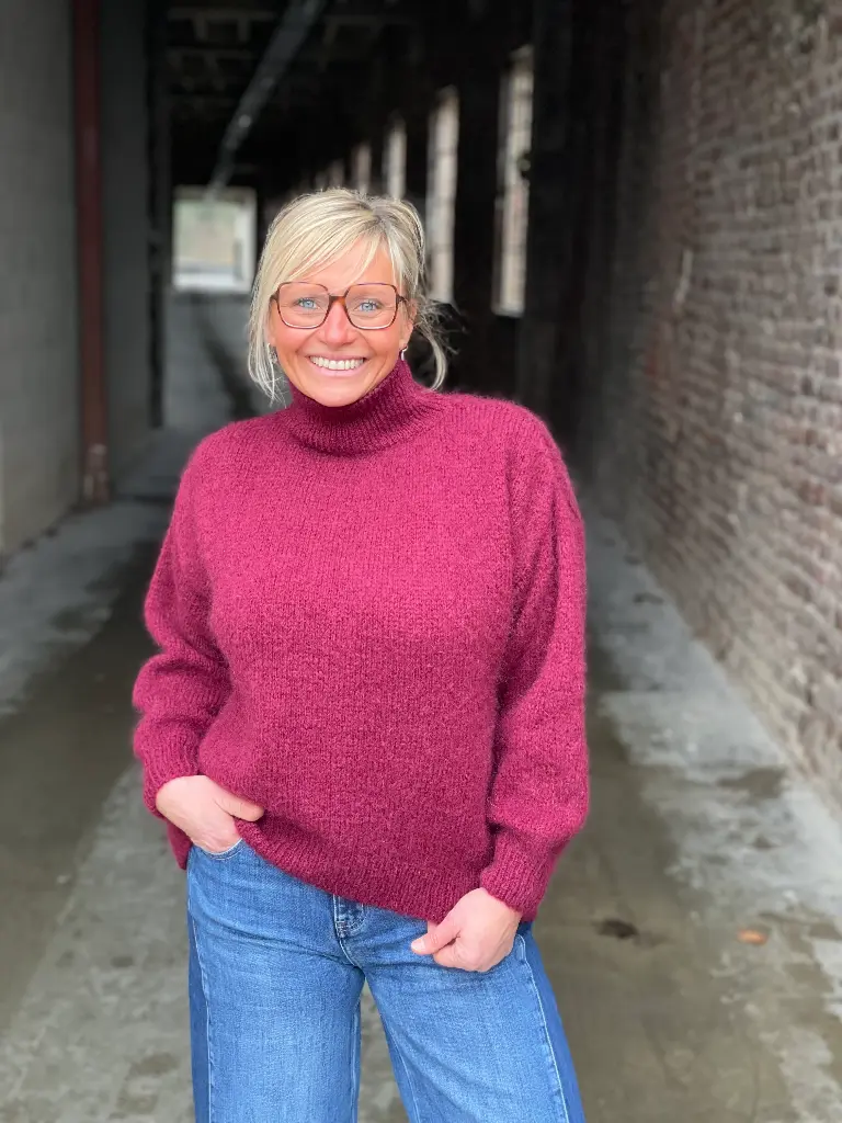 Pull col montant Ligne dos