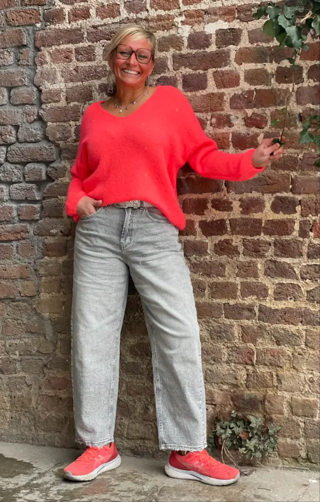 Jeans gris Barrel