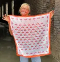 Foulard carré Cerises