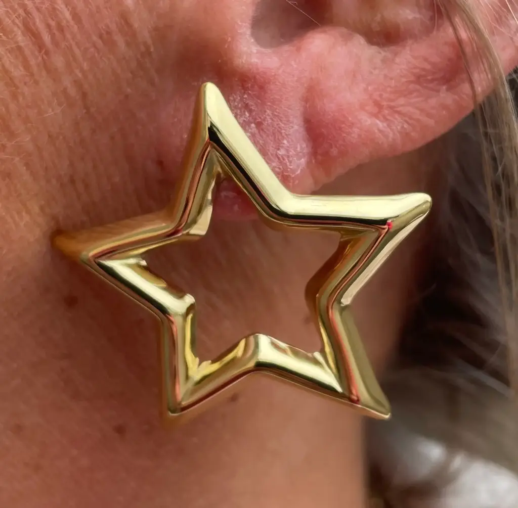 Boucles d'oreilles étoile large n°223