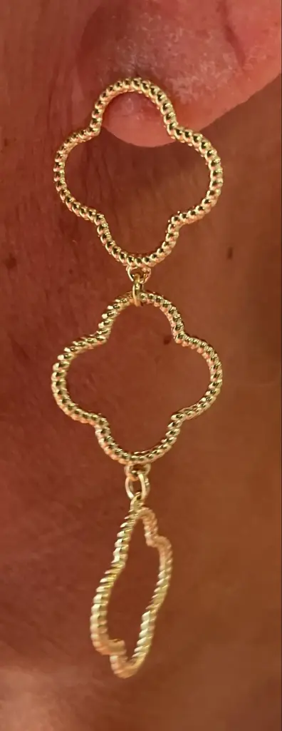 Boucles d'oreilles multis trèfles n°224