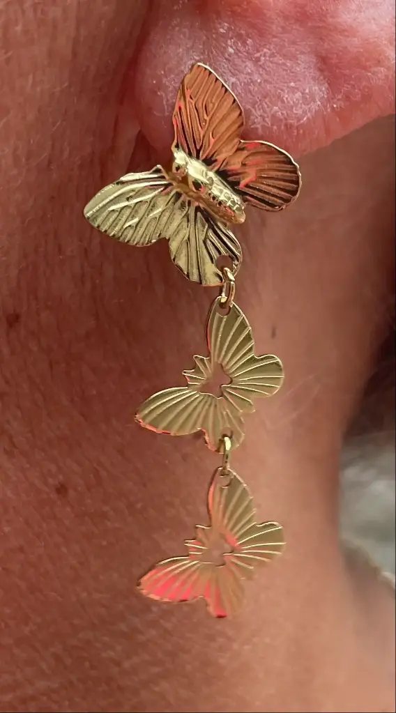 Boucles d'oreilles multis-papillons n°225