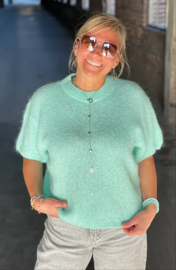 Pull manches courtes Mohair