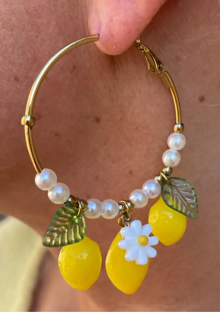 Boucles d'oreilles Citrons n°234