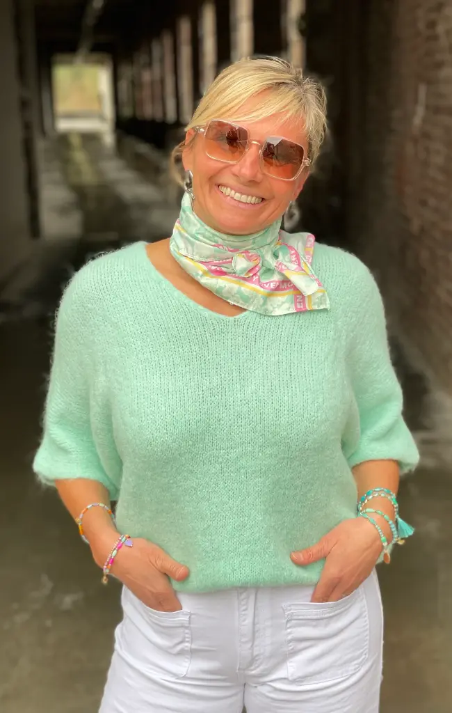 Foulard carré bord Moment